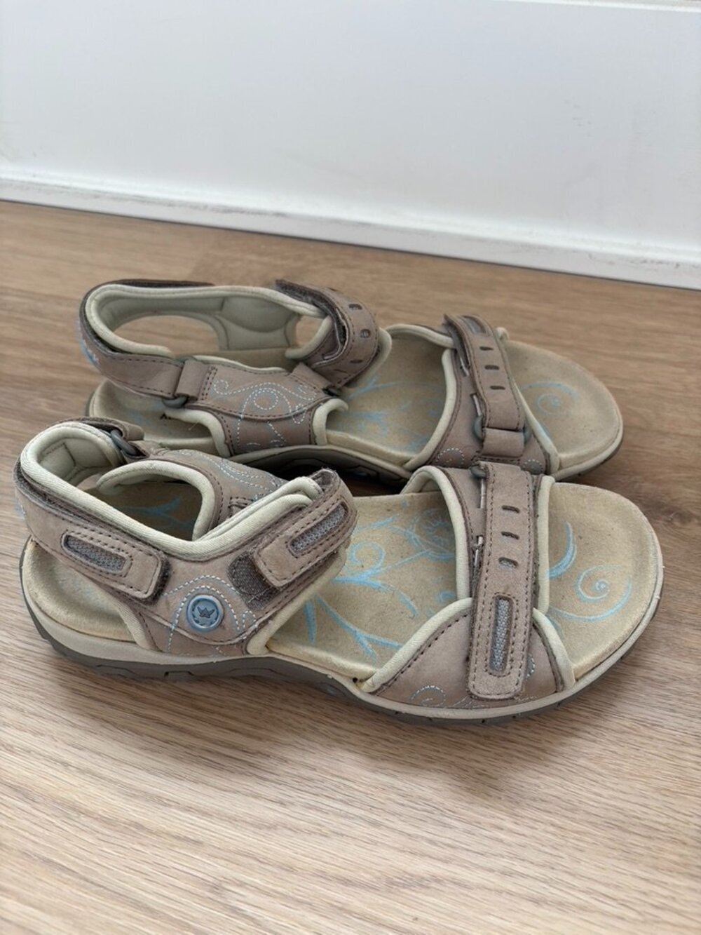 MEPHISTO 'Allrounder' Sandals Beige Outdoor Hiking Performance Size 7